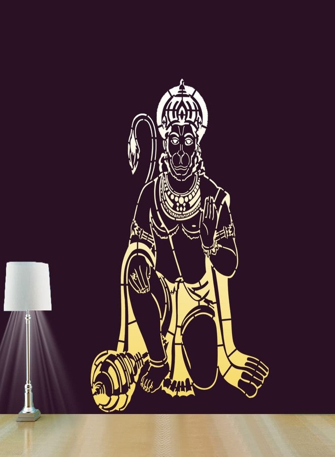 ARandNJ Stencils for Wall Painting Pack of 1 (Size:- 16X24 Inch) Pattern Theme- Hanuman Ji DIY Reusable Design Suitable for Pooja Room, Entrance, Living Room & Office - Image 4